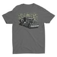 thumbnail image 2 of Truck Driver Camo American Flag Distressed Style Trucker T-Shirt, 2 of 2