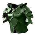 thumbnail image 2 of Chaleco medieval Strade Fareast Limited con remaches de metal Verde, 2 of 7