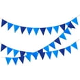 thumbnail image 2 of 12Pcs Navy Blue Felt Pennant Banner Flags Triangle Garland Hanging Backdrops for Birthday Baby Shower Ocean Theme Party Kids Room Wall Photography Backdrops Decoration, 2 of 8