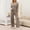 Khaki women 2 piece lounge set a1, variant on Usloyux Women's 2 Piece Lounge Set V Neck Long Sleeve Pullover Top and Wide Leg Pants Matching Tracksuit Outfits with Solid Casual Style, Blue S