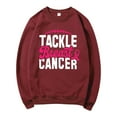 thumbnail image 4 of Bibifish Sweatshirts For Women Breast Cancer Letter Print Fall Soft Crewneck Sweatshirts Casual Long Sleeve Pullover Tops, 4 of 4