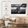 thumbnail image 5 of Elephant Stock Monochrome Vintage Airplane Wall Art - Horizontal Canvas Wall Art - Living Room Wall Decor - Transportation Canvas - Black And Gray Decor - 12" x 8", 5 of 8