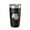 Black, variant on Paulina Lake Map Tumbler Travel Mug Insulated Laser Engraved Coffee Cup Oregon 20 oz Coral