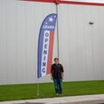 thumbnail image 7 of Vispronet Premium Grand Opening Patriotic Feather Flag Kit, 13ft, Ground Spike, Pole Sleeve Bag, 7 of 7