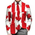 thumbnail image 4 of WILLBEST Men's Casual Suit Jacket with Canadian Maple Lightweight Comfortable Stylish for Spring Summer Fall Daily Wear M a-Red, 4 of 5