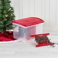 thumbnail image 3 of Sterilite Clear Christmas Light and Garland Holiday Storage Container (4 Pack), 3 of 9