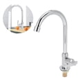 thumbnail image 4 of Grifo G1/2 Cocina Casera Grifo De Agua Fría Lavabo Grifo De Fregadero Giratorio De Acero Inoxidable, 4 of 7
