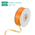 thumbnail image 2 of Uxcell Satin Ribbon, Double Face Polyester Satin Ribbon for Gift Wrapping, Bouquet Orange, 2 of 7