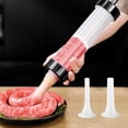 thumbnail image 4 of Sausage Stuffer Machine With 3 Tubes, Manual Sausage Filler For Homemade Pork Beef Chicken Sausage Making, Kitchen Sausage Maker Tool With 3 Nozzles For Different Sizes,, 4 of 6