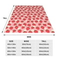 thumbnail image 3 of Sikiie Strawberry And Flowers Ultra-Soft Micro flannel Blanket Luxury All Seasons Warm Blanket for Bedding Sofa and Travel (4 sizes)-80"x60", 3 of 7