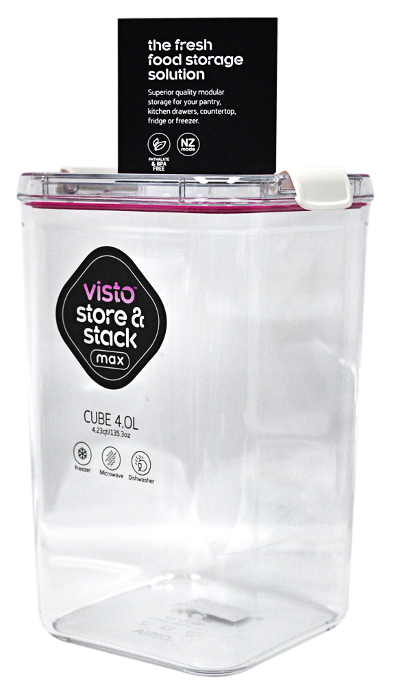 Visto Store and Stack Max Food Storage Cube 4.2 Quarts