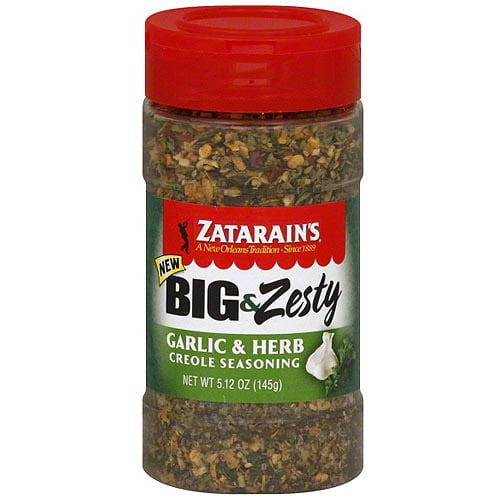 Zatarain's Big & Zesty Garlic & Herb Creole Seasoning, 5.25 oz (Pack of