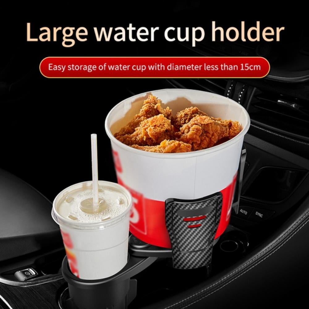Frienda 2 in 1 Multifunctional Car Cup Holder Vehicle Mounted Water Cup  Drink Holder and 2 Piece Bling Car Cup Holders Crystal Car Pads for Car