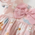 thumbnail image 6 of THDHVS Girls Casual Dresses,Summer Dresses for Girls,Toddler Kids Baby Girls Fashion Cute Short Sleeve Sweet Flower Print Dress, 6 of 7