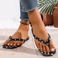 thumbnail image 7 of CHUMUD Womens Indoor and Outdoor Polka Dot Flip-Flop Sandals, Casual Flat Thong Slippers, Lightweight Summer Beach Sandals, 7 of 7