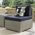 thumbnail image 2 of Modway Repose Patio Side Chair in Light Gray and Navy, 2 of 4
