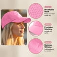 thumbnail image 3 of Womens Ponytail Baseball Cap Adjustable High Messy Bun Ponycap Quick Drying Trucker Hats, 3 of 9