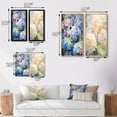 thumbnail image 4 of Designart "Dreamy Garden Blue Hydrangea" Hydrangea Framed Wall Art Set Of 2 - Blue Floral Framed Wall Art Set Of 2, 4 of 7