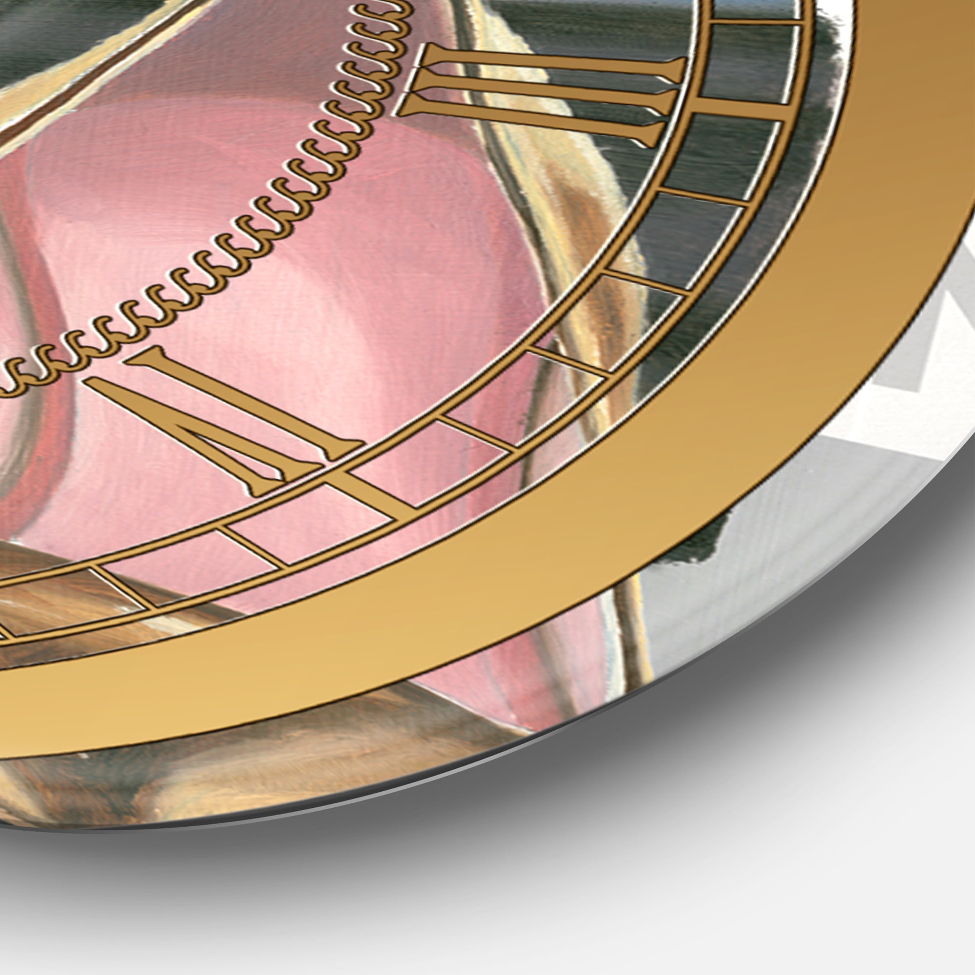 Designart 'Glam fashion High Heels IV' Glam wall clock
