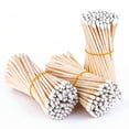 thumbnail image 4 of 100Pcs 4'' Decorative White Matches, Long Wooden Candle Matches, Long Wood Safety Matches for Candles, Long Fireplace Matches for BBQ Grill, Long Wooden Matchsticks for Custimize Events, 4 of 7