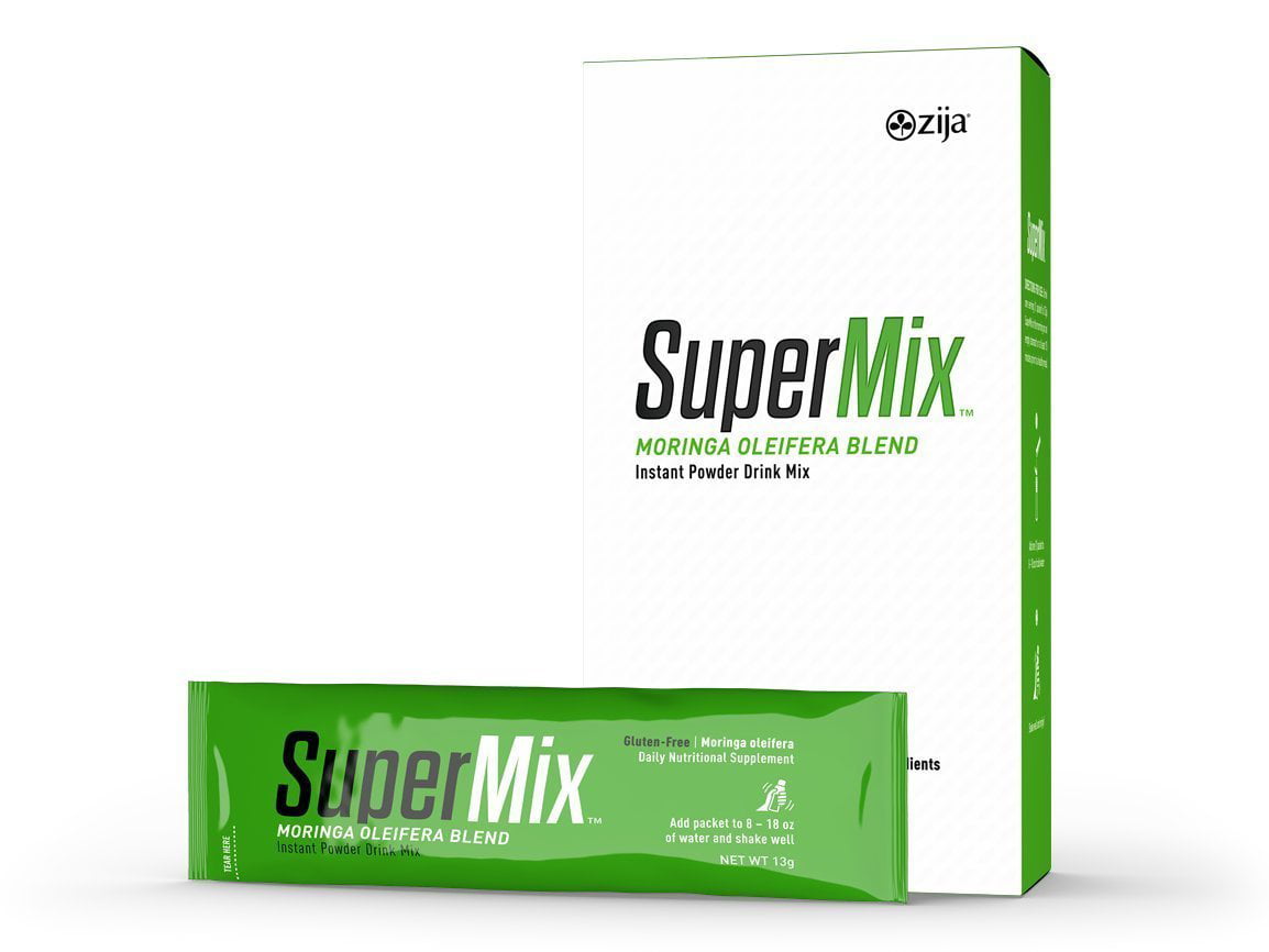Zija SuperMix Moringa Oliefera Detox Dietary Supplement 32 Sachets - 15 oz  (416g)