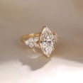 thumbnail image 4 of Marquise Cut Moissanite Engagement Ring 14k Solid Gold Plated Diamond Promise Ring Wedding Band, 4 of 4