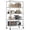 Black, variant on Sailvan 5-Tier Heavy Duty Metal Shelving Unit with Wheels, 1600lb Capacity Wire Storage Rack, 36"W x 18"D x 72"H, Adjustable Garage Shelves,Black