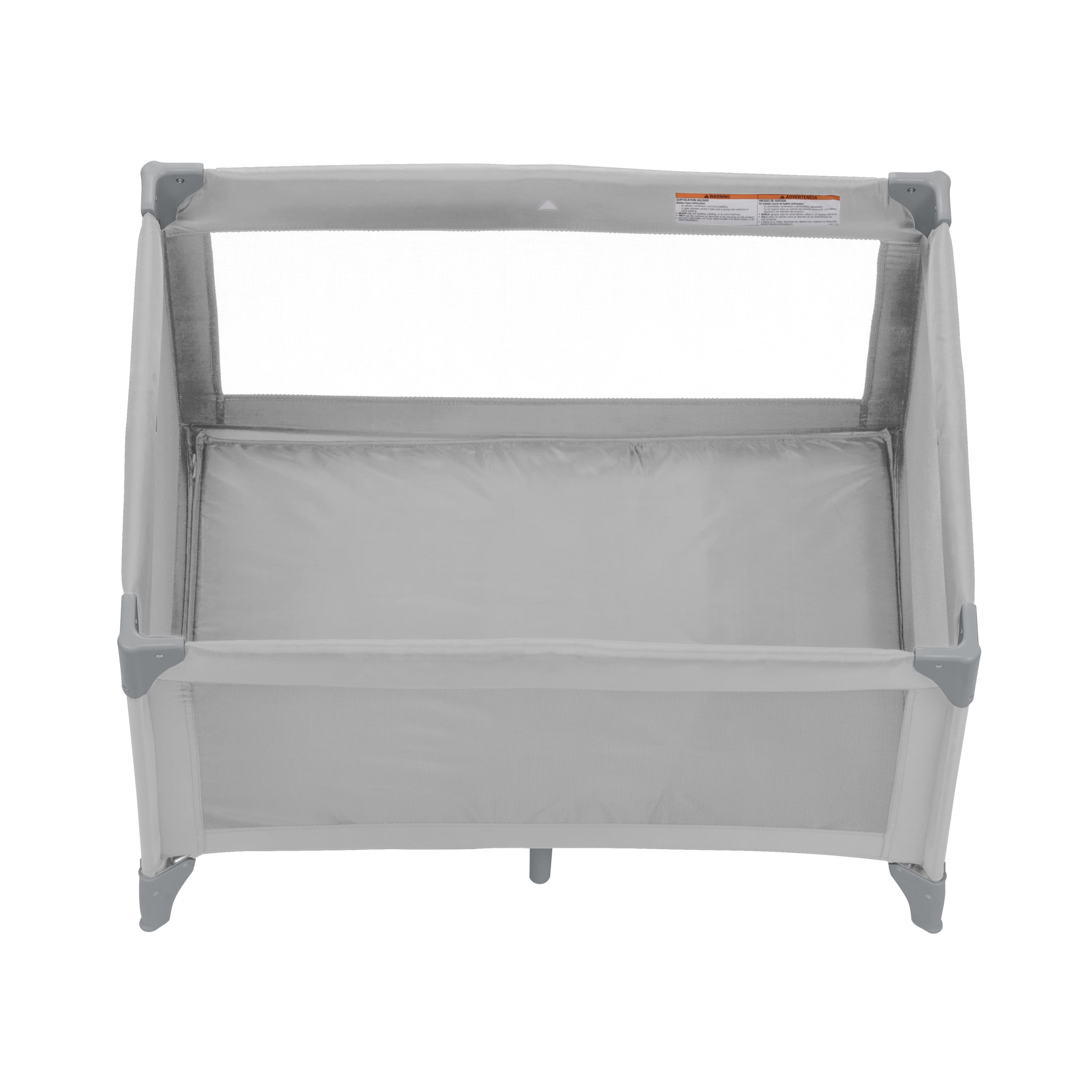 Babideal Portable Baby Play Yard with Mesh Sides and Padded Mat, Arctic Grey