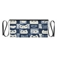 thumbnail image 7 of Yayeee Waist Apron with Pockets for Cooking Waterproof Half Server Aprons, Blue Cats and Hearts, 7 of 7