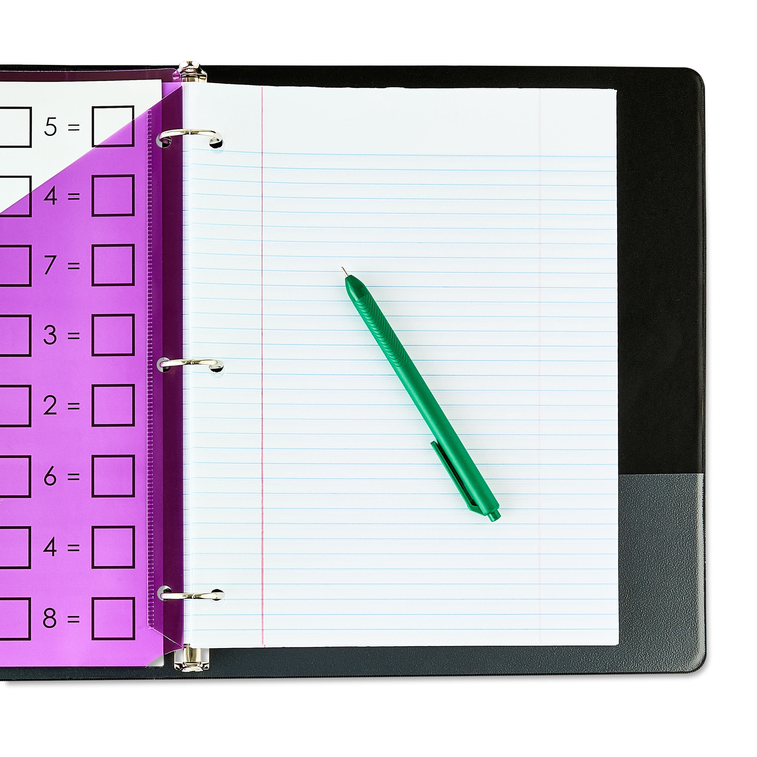 (2 pack) Pen+Gear 1" 3-Ring Standard Binder, Black