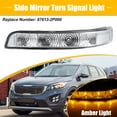 thumbnail image 2 of Unique Bargains Car LED Front Left Side Mirror Turn Signal Light 87613-2P000 for Kia Sorento 2012 2013 2014 2015, 2 of 6