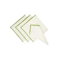 thumbnail image 4 of Linen Napkins With Green Stitch Edges, Set of 4, 4 of 16