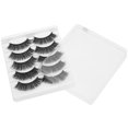 thumbnail image 2 of Pestañas Postizas Rizadas Densas, Juego De Pestañas De Maquillaje 3D Reutilizables Con 5 Pares Para Escenario, 2 of 7