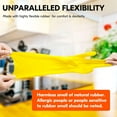 thumbnail image 5 of 3 Pairs Reusable Household Gloves, Rubber Dishwashing gloves, Extra Thickness, Long Sleeves, Kitchen Cleaning, Working, Painting, Gardening, Pet Care (Size L, Yellow), 5 of 8