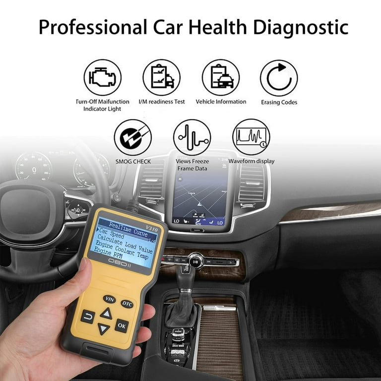 V310 OBDII EOBD Code Reader Automobile Diagnostic Scanner For All OBD2 OBDII  Protocols Cars