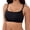 Black, variant on Women's Wireless Bralette No Padding Scoop Neck Seamless No Underwire Smoothing Everyday Bra