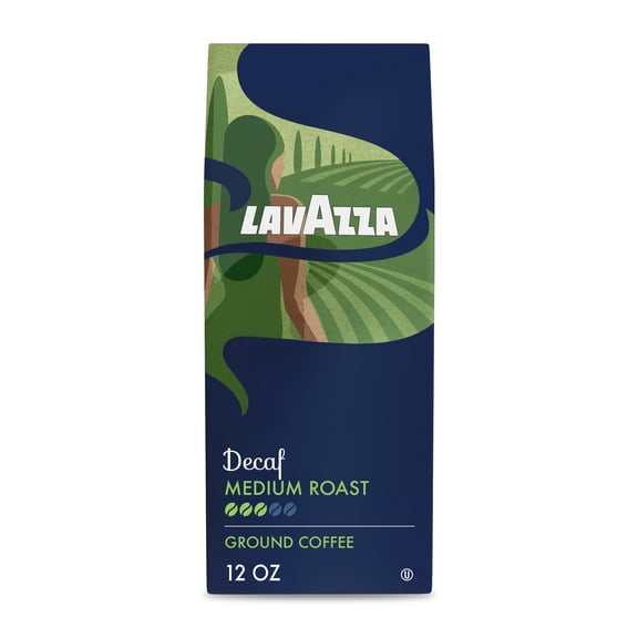 Medium Roast 100 Arabica Bag Pack Lavazza Decaf Of 1 Ground Coffee 12 Oz