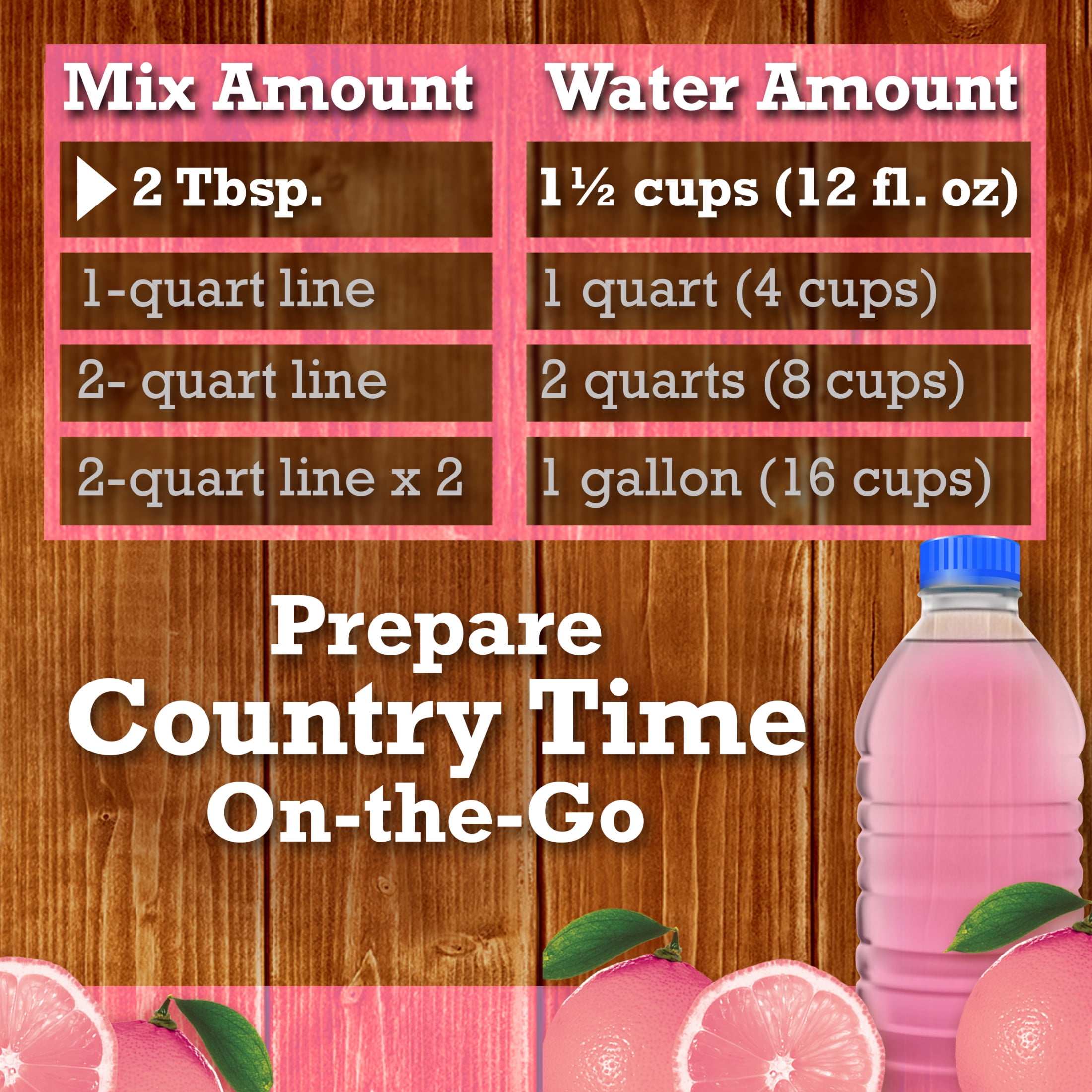 Country Time Pink Lemonade Powdered Drink Mix, 1 Canister, for Flavorful Hydration and Shareable Refreshment, Naturally Flavored with Other Natural Flavor, No Artificial Sweeteners or Flavors, 19 oz