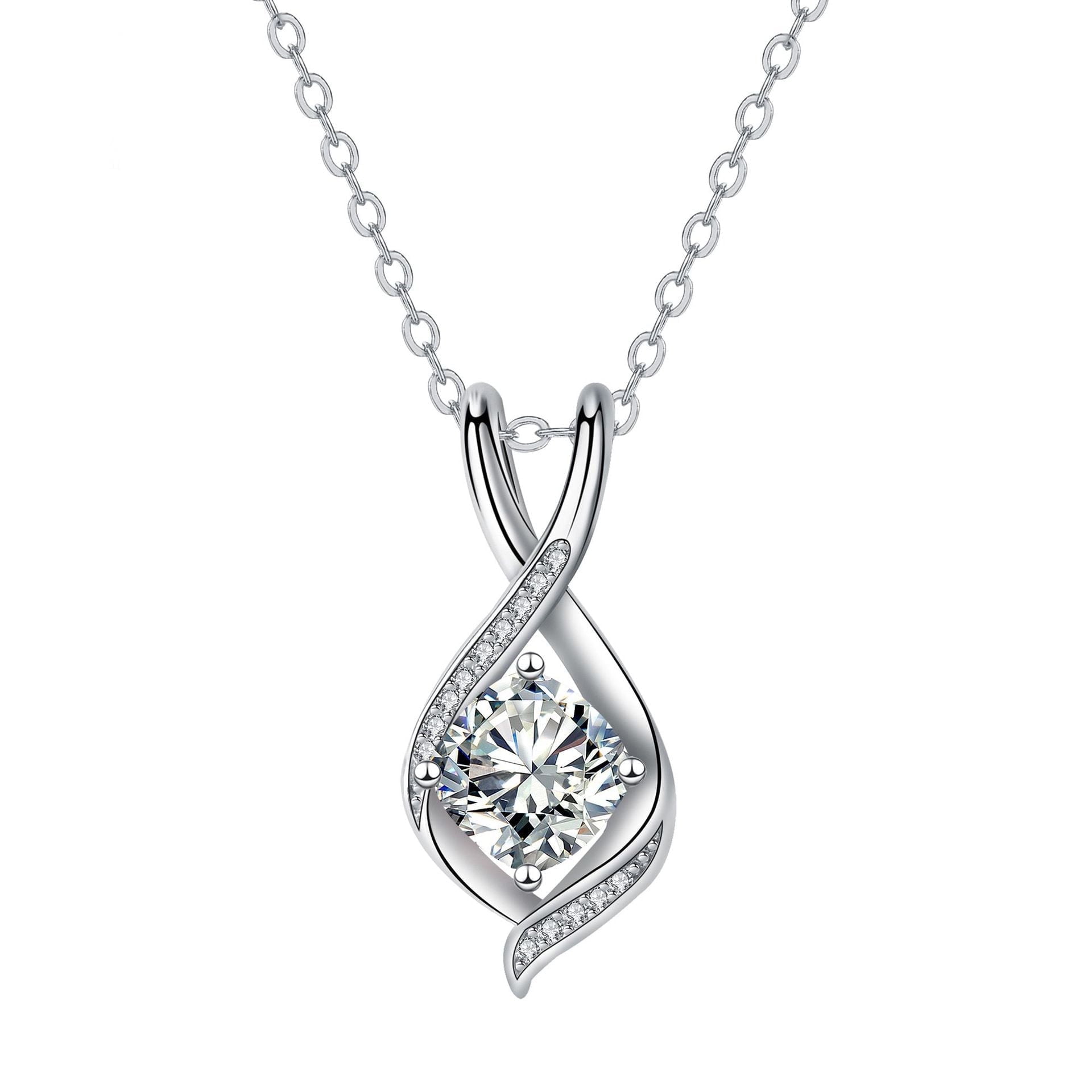 ◆SAGEGASAGE◆ Kettlebell Necklace White GEMSTONE Emerald-Cut Lab-Created Opal Solitaire Necklace Sterling