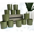 thumbnail image 2 of 9 oz. Monticiano Matte Olive Empty Candle Jar candle vessels for DIY candle-making projects (Box of 48) FREE SHIPPING, 2 of 4