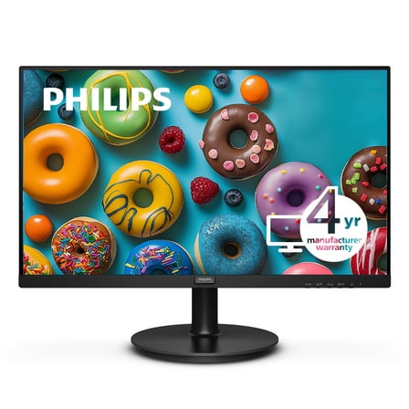 PHILIPS 271V8LBS 27" Computer Monitor FHD (1920x1080) 100Hz  HDMI & VGA Port, VESA compatible - Black