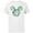 White, variant on Disney Mickey Mouse Head Shape Icon Botanical Garden Spring - Short Sleeve Cotton T-Shirt for Adults - Customized-Black