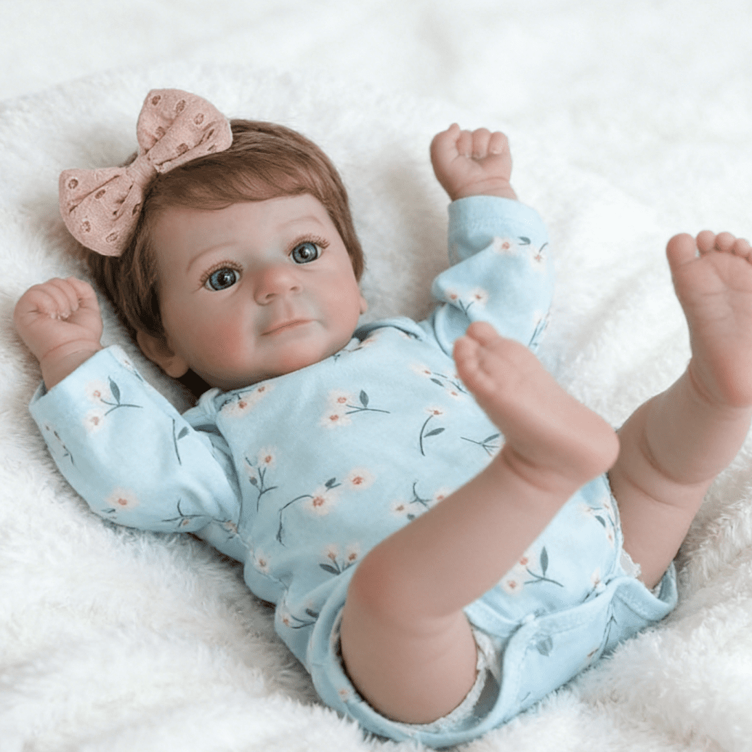 Dayoff Kids Lifelike Reborn Baby Dolls -18 Inch Realistic Baby Doll With Clothes For Kids Age 3+(No Accessories)