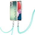 thumbnail image 2 of for Samsung Galaxy A33 5G Crossbody Strap Phone Case, Anti-Fall Pattern Clear Design Transparent Soft & Flexible TPU Drop and Shockproof Protective Cover with Adjustable Nylon Neck Strap, Keep Smile, 2 of 7