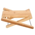 thumbnail image 1 of Taburete de bambú Masteelf para uñas y pedicura, ajustable y plegable, con pedal de guitarra, 1 of 8