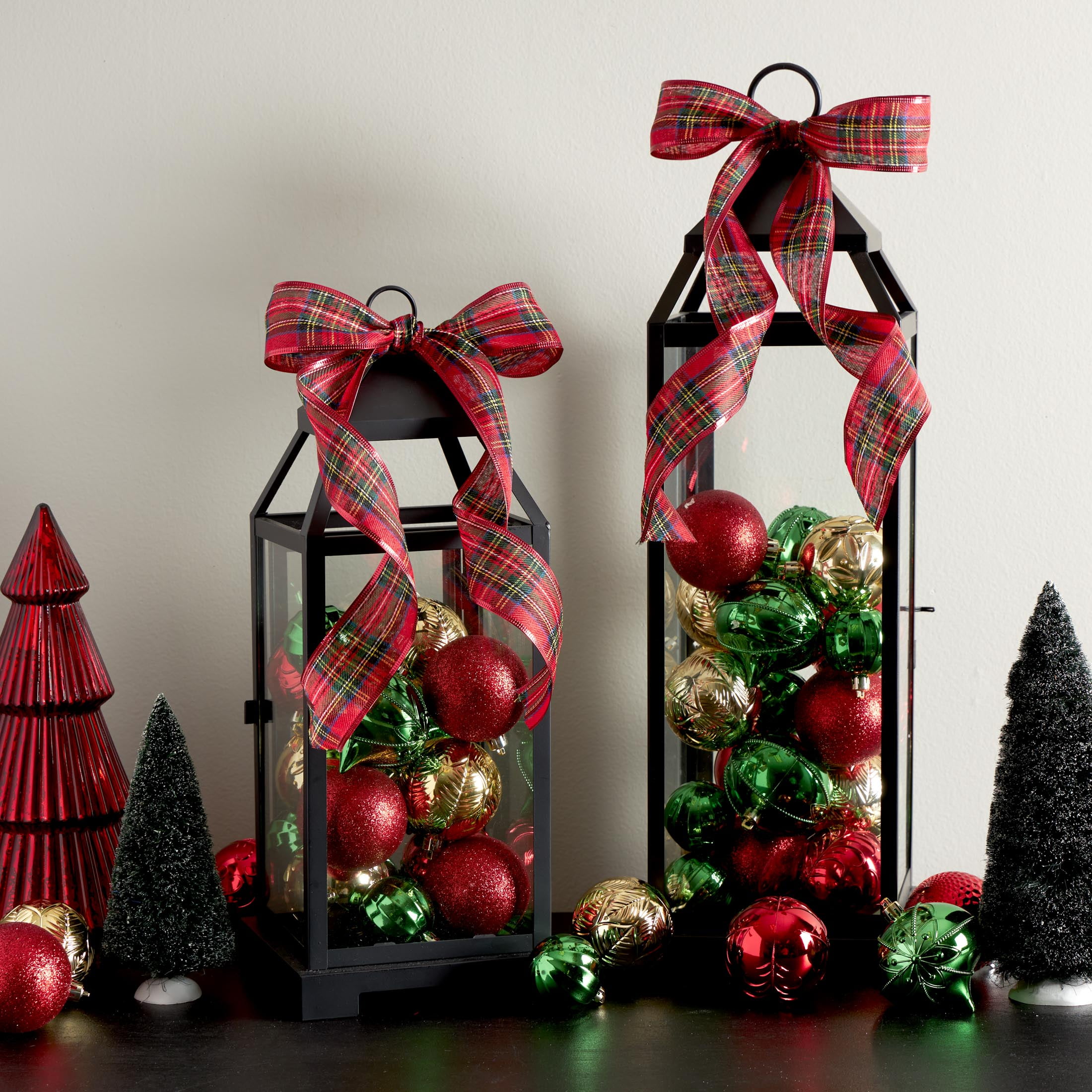 Red, Green and Gold Shatterproof Christmas Ball Ornaments, 50 Count, by Holiday Time