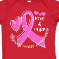 thumbnail image 4 of Inktastic Love, Care, Cure Breast Cancer Awareness Pink Ribbon Boys or Girls Baby Bodysuit, 4 of 5