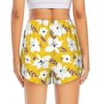 thumbnail image 4 of Goofa Lilies Flowers Printed Women 2 in 1 Running Shorts,Quick Dry Athletic Workout Shorts,High Waisted Athletic Shorts with Liner Pockets-, 4 of 9