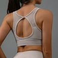 thumbnail image 4 of biudgviw High Impact Bras for Women Seamless No Underwire Sports Bras High Supports Back Cutout Wireless Jogger Yoga Bras, 4 of 5