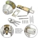 thumbnail image 3 of Cylinder Satin Nickel Single Deadbolt Door Lock, Security Night Latch With Keys D101, 3 of 3